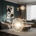 Lampa wisząca SUNBLAST - LED 20 cm, złota