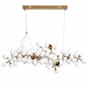 Lampa wisząca VALENTINA 150 cm biało złota