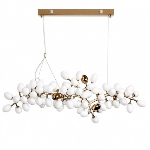 Lampa wisząca VALENTINA 150 cm biało złota