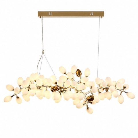 Lampa wisząca VALENTINA 150 cm biało złota