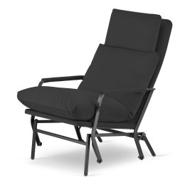Fotel Mane XZ Ciemnoszary - nowoczesny fotel bujany do salonu w stylu glamour