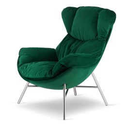 Fotel Sveg XZ SWAN-16 Butelkowa Zieleń - designerski mebel wypoczynkowy