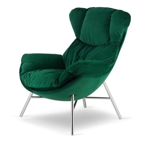Fotel Sveg XZ SWAN-16 Butelkowa Zieleń - designerski mebel wypoczynkowy