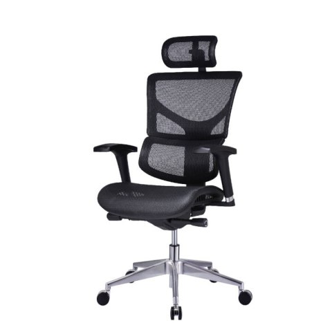 Fotel biurowy ergonomiczny Sail Alum Czarny Czarny