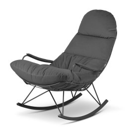 Fotel bujany Vind XZ Szary na płozach - nowoczesny design z miękkim siedziskiem