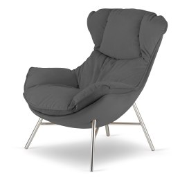 Szary fotel Sveg XZ - elegancki fotel do salonu