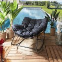 Fotel ogrodowy Tulum czarny ( Rozmiar: uniwersalny )