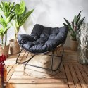 Fotel ogrodowy Tulum czarny ( Rozmiar: uniwersalny )
