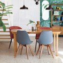 Fotel Celeste terracotta/czarne nogi ( Rozmiar: uniwersalny )