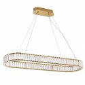 Lampa wisząca ADONIS 100 cm - elegancki żyrandol w złocie i krysztale