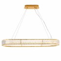 Lampa wisząca ADONIS 100 cm - elegancki żyrandol w złocie i krysztale