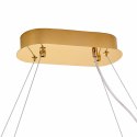 Lampa wisząca ADONIS 100 cm - elegancki żyrandol w złocie i krysztale
