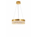 Lampa wisząca ALEXIS 40 cm - żyrandol złoty kryształowy