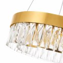 Lampa wisząca ALEXIS 40 cm - żyrandol złoty kryształowy