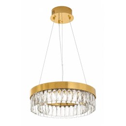 Lampa wisząca ALEXIS 60 cm - żyrandol złoty kryształowy