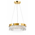 Lampa wisząca ALEXIS 60 cm - żyrandol złoty kryształowy
