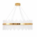 Lampa wisząca HESTIA 100 cm - żyrandol LED, złoty do salonu