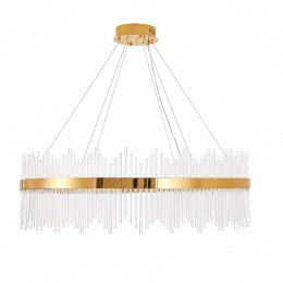 Lampa wisząca HESTIA 100 cm - żyrandol LED, złoty do salonu