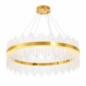 Lampa wisząca HESTIA 100 cm - żyrandol LED, złoty do salonu