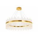 Lampa wisząca HESTIA 100 cm - żyrandol LED, złoty do salonu