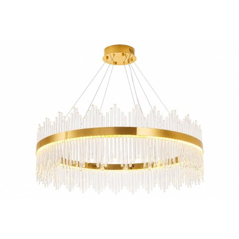Lampa wisząca HESTIA 100 cm - żyrandol LED, złoty do salonu