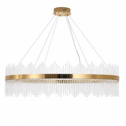Lampa wisząca HESTIA 120 cm - żyrandol LED, złoty do salonu