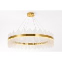 Lampa wisząca HESTIA 120 cm - żyrandol LED, złoty do salonu