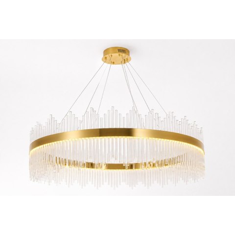 Lampa wisząca HESTIA 120 cm - żyrandol LED, złoty do salonu
