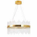 Lampa wisząca HESTIA 60 cm - żyrandol LED, złoty do salonu