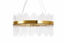 Lampa wisząca HESTIA 60 cm - żyrandol LED, złoty do salonu