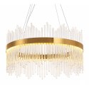 Lampa wisząca HESTIA 60 cm - żyrandol LED, złoty do salonu
