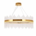 Lampa wisząca HESTIA 80 cm - żyrandol LED, złoty do salonu