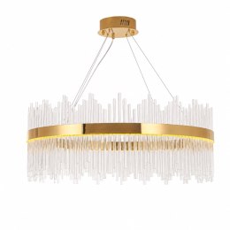 Lampa wisząca HESTIA 80 cm - żyrandol LED, złoty do salonu