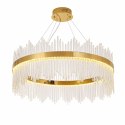 Lampa wisząca HESTIA 80 cm - żyrandol LED, złoty do salonu