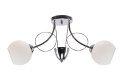FANTA lampa sufitowa chromowy 2x40W E27 klosz biały
