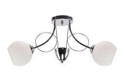 FANTA lampa sufitowa chromowy 2x40W E27 klosz biały