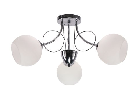 FANTA lampa sufitowa chromowy 3x40W E27 klosz biały