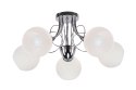 FANTA lampa sufitowa chromowy 5x40W E27 klosz biały