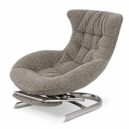Fotel Gard z wysuwanym podnóżkiem w tkaninie Fabb XZ Ted (Ted 12) Piaskowy beż Fabb (Ted 12) Piaskowy beż Fabb