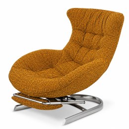 Fotel Gard z wysuwanym podnóżkiem w tkaninie Fabb XZ Ted (Ted 68) Musztardowy Fabb (Ted 68) Musztardowy Fabb