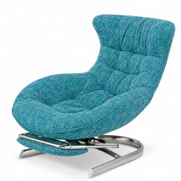 Fotel Gard z wysuwanym podnóżkiem w tkaninie Fabb XZ Ted (Ted 85) Turkusowy Fabb (Ted 85) Turkusowy Fabb