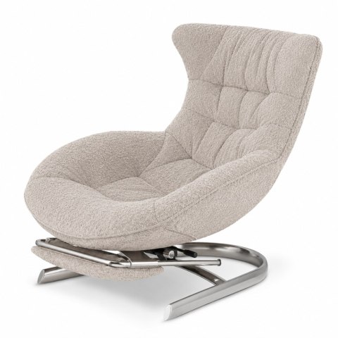 Fotel Gard z wysuwanym podnóżkiem w tkaninie Fabb XZ Vinci (Vinci 26) Kremowy Fabb (Vinci 26) Kremowy Fabb