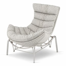 Fotel Hoor Bujany w tkaninie Fabb XZ Hevre (Hevre 22) Kremowy Fabb (Hevre 22) Kremowy Fabb