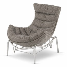 Fotel Hoor Bujany w tkaninie Fabb XZ Hevre (Hevre 34) Szarobeżowy Fabb (Hevre 34) Szarobeżowy Fabb