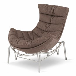 Fotel Hoor Bujany w tkaninie Fabb XZ Lins (Lins 38) Brązowy Fabb (Lins 38) Brązowy Fabb