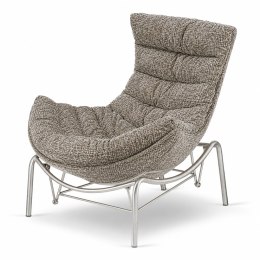 Fotel Hoor Bujany w tkaninie Fabb XZ Ted (Ted 12) Piaskowy beż Fabb (Ted 12) Piaskowy beż Fabb