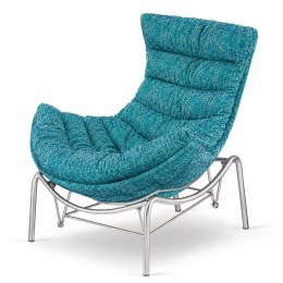 Fotel Hoor Bujany w tkaninie Fabb XZ Ted (Ted 85) Turkusowy Fabb (Ted 85) Turkusowy Fabb