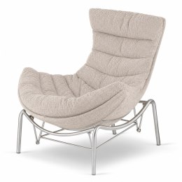 Fotel Hoor Bujany w tkaninie Fabb XZ Vinci (Vinci 26) Kremowy Fabb (Vinci 26) Kremowy Fabb