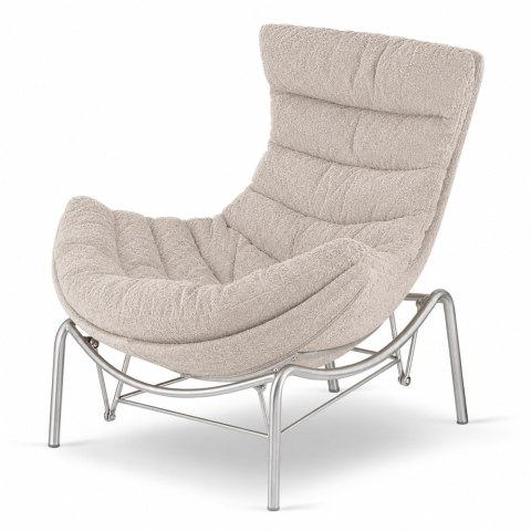 Fotel Hoor Bujany w tkaninie Fabb XZ Vinci (Vinci 26) Kremowy Fabb (Vinci 26) Kremowy Fabb