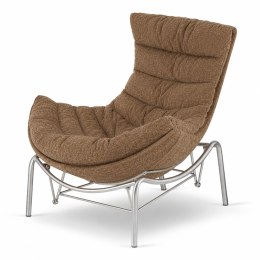 Fotel Hoor Bujany w tkaninie Fabb XZ Vinci (Vinci 38) Brązowy Fabb (Vinci 38) Brązowy Fabb